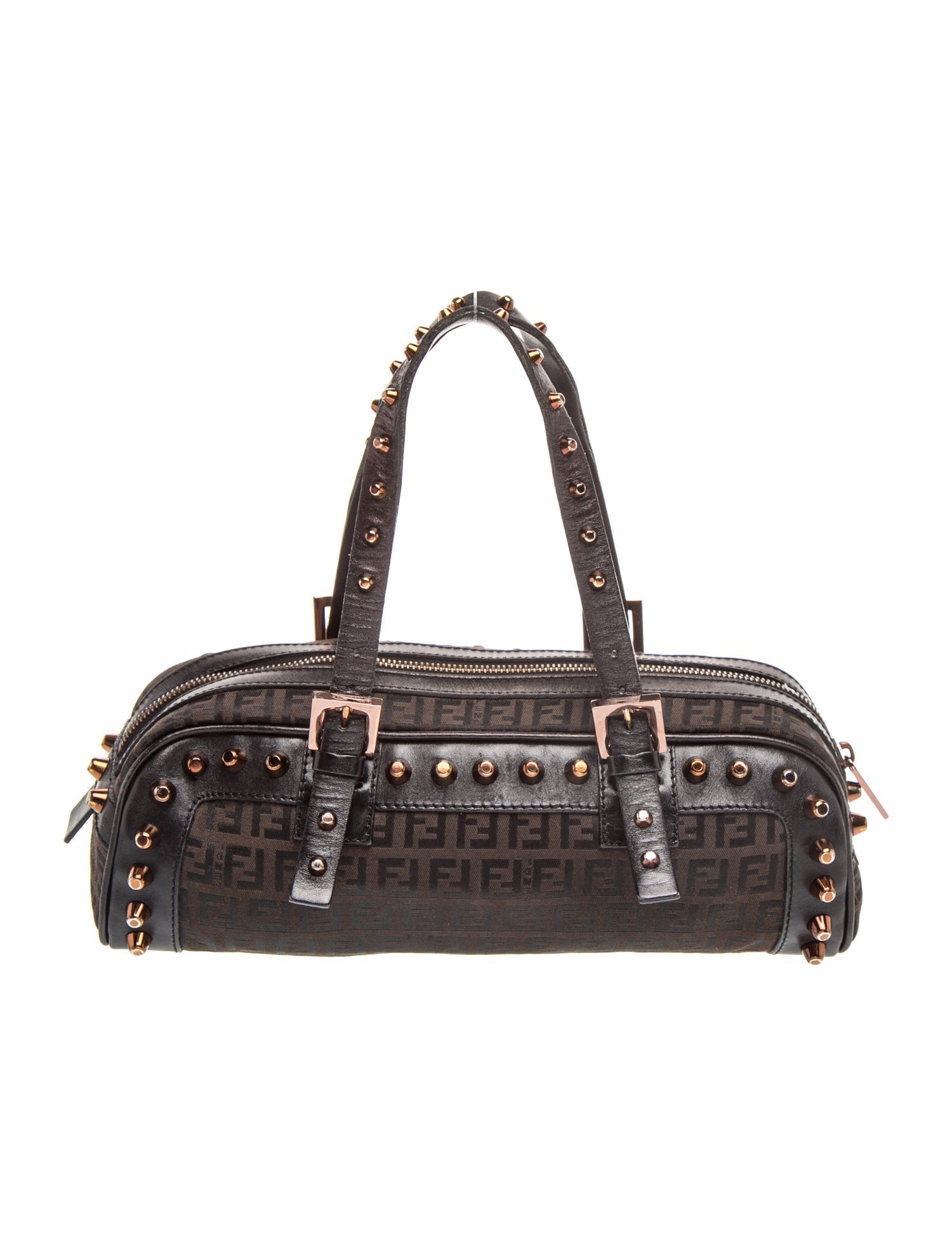 Fendi Zucca FF Top Handle Bag Vintage