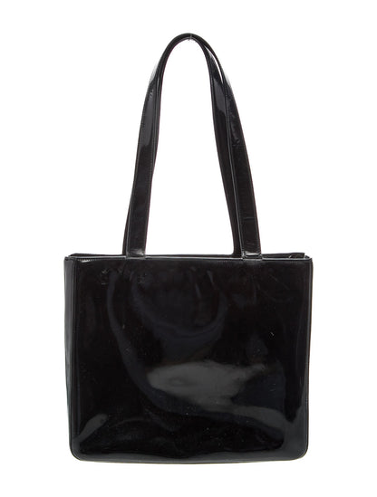 Chanel Patent Logo Tote