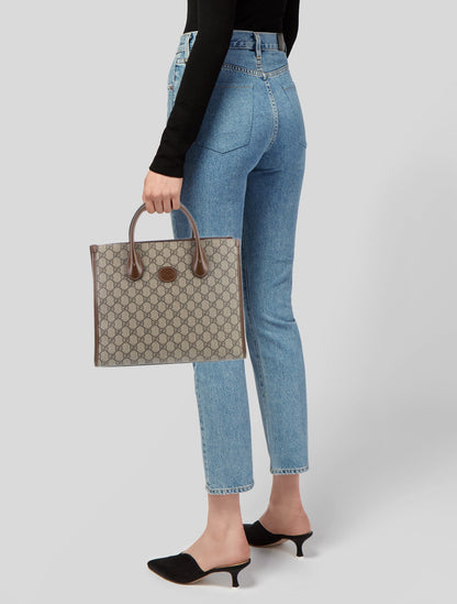 Gucci GG Supreme Small Interlocking G Tote