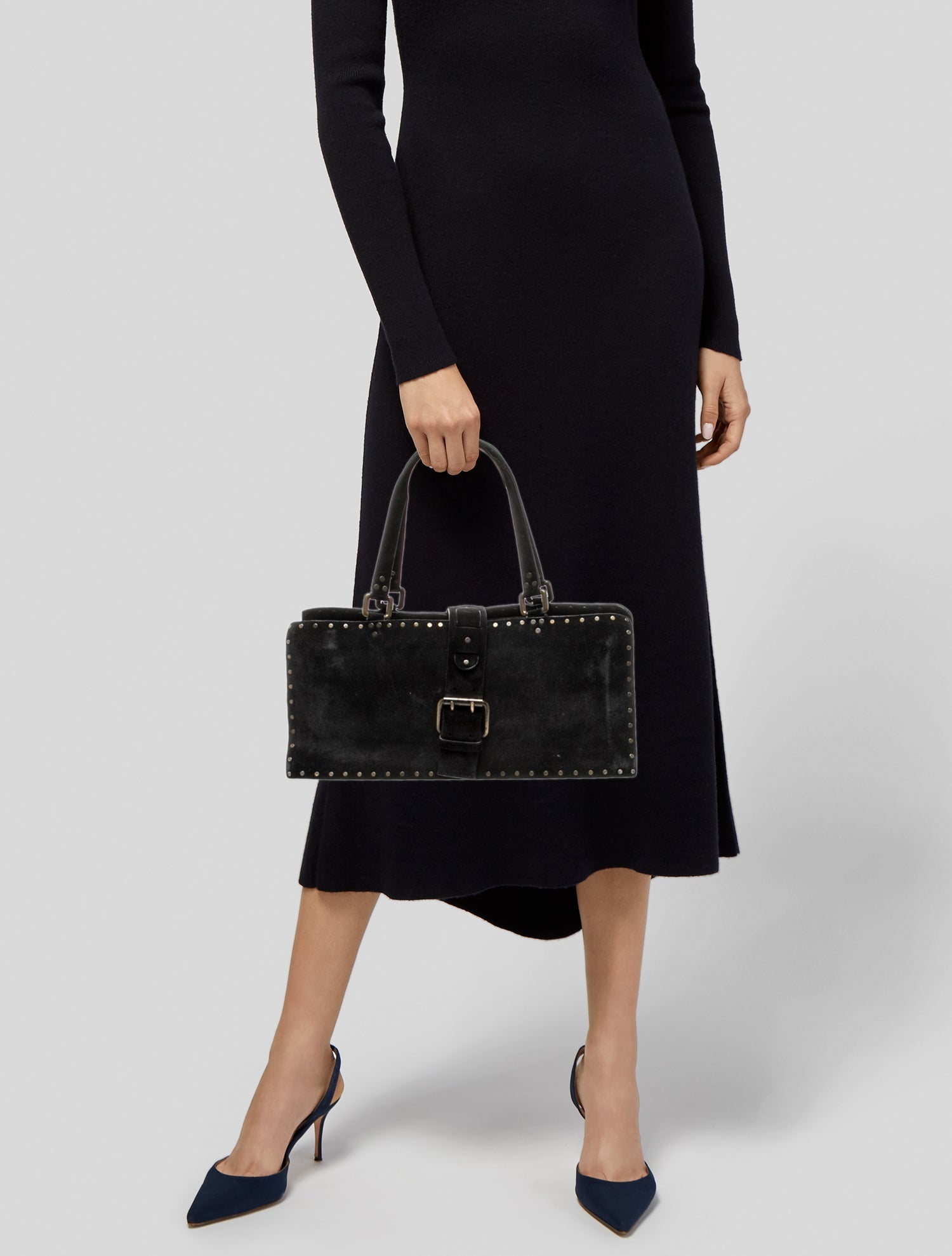 Celine Suede Shoulder Bag Vintage