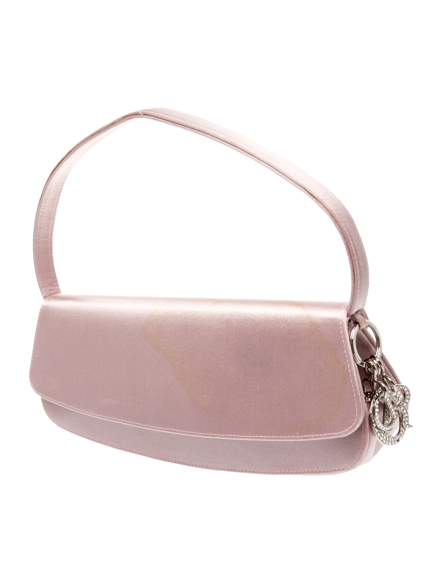 Christian Dior Satin Vintage Satin Charm Baguette