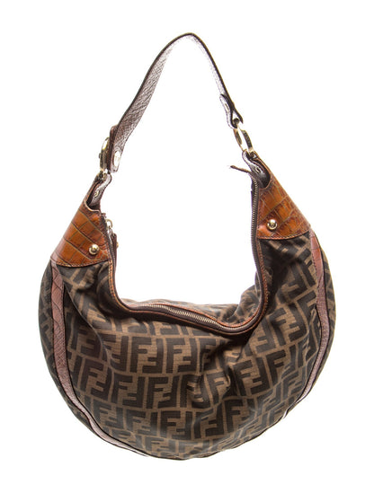 Fendi Zucca FF Zucca Hobo Bag