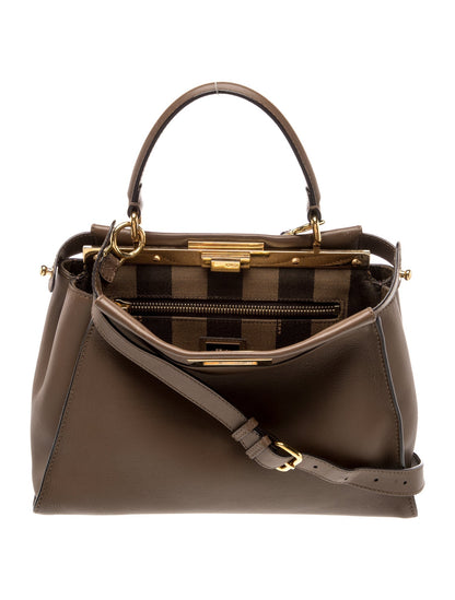 Fendi Leather Peekaboo Medium