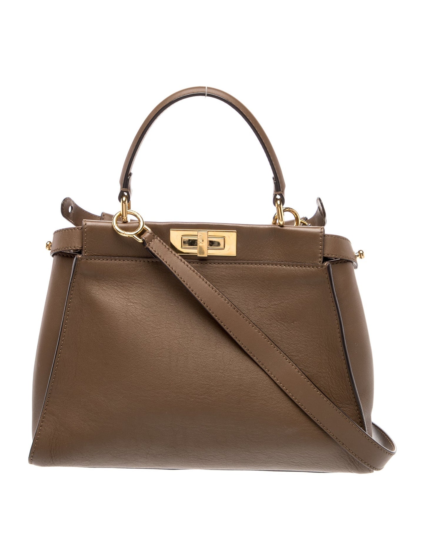 Fendi Leather Peekaboo Medium