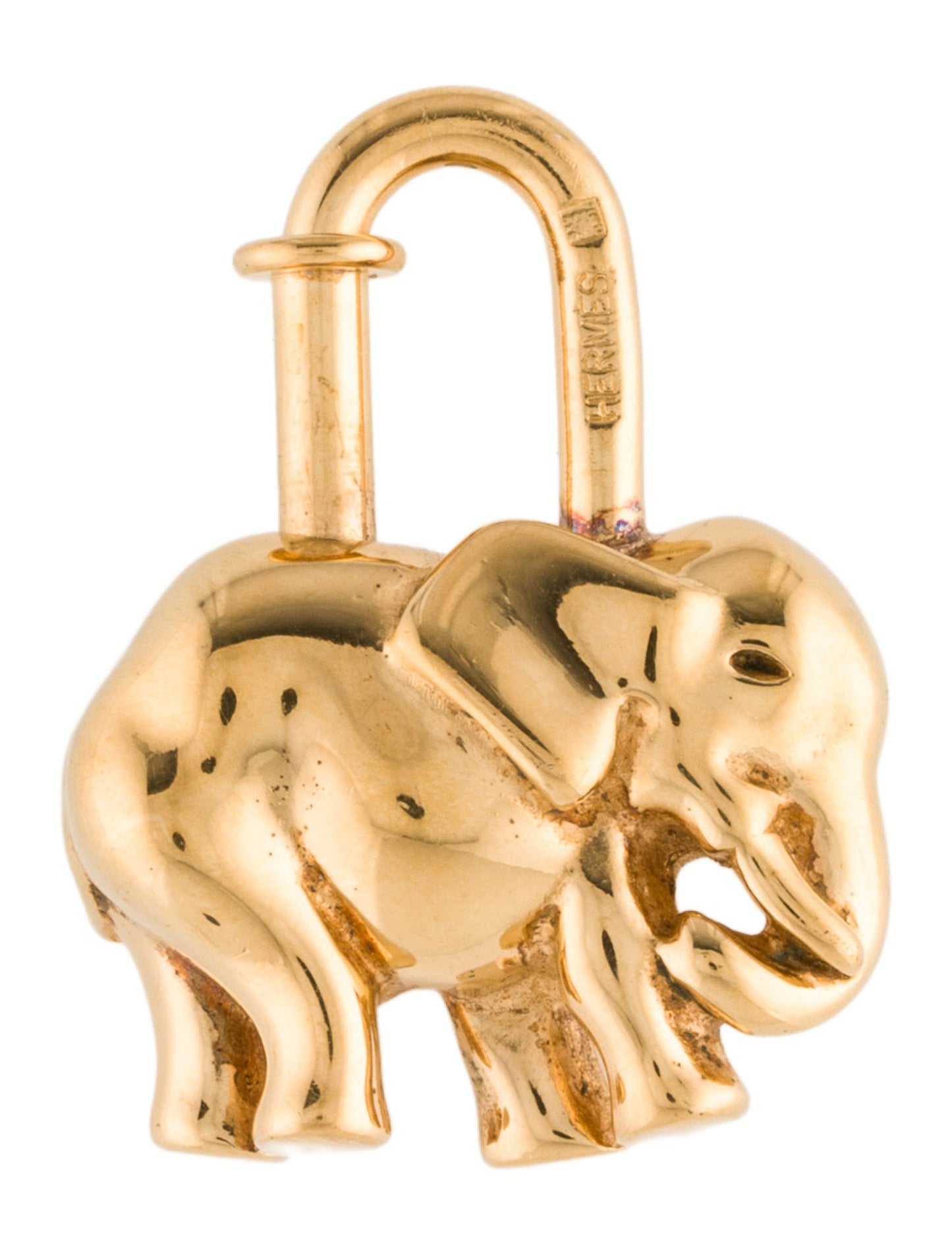 Hermès Elephant Cadena Lock Charm