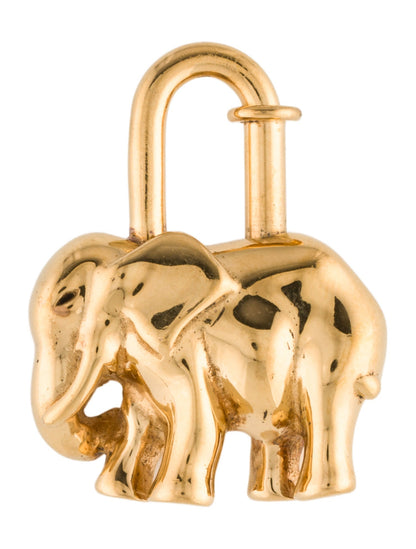 Hermès Elephant Cadena Lock Charm