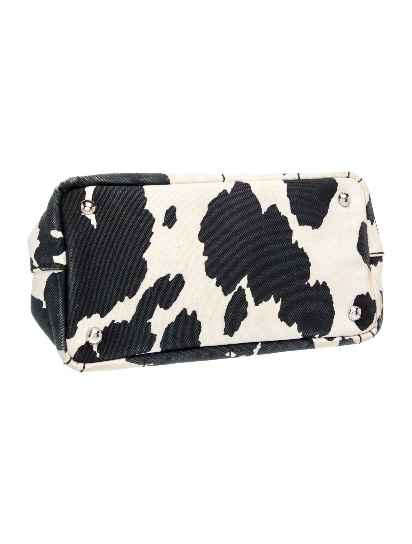 Prada Enameled Metal Triangle Canapa Small