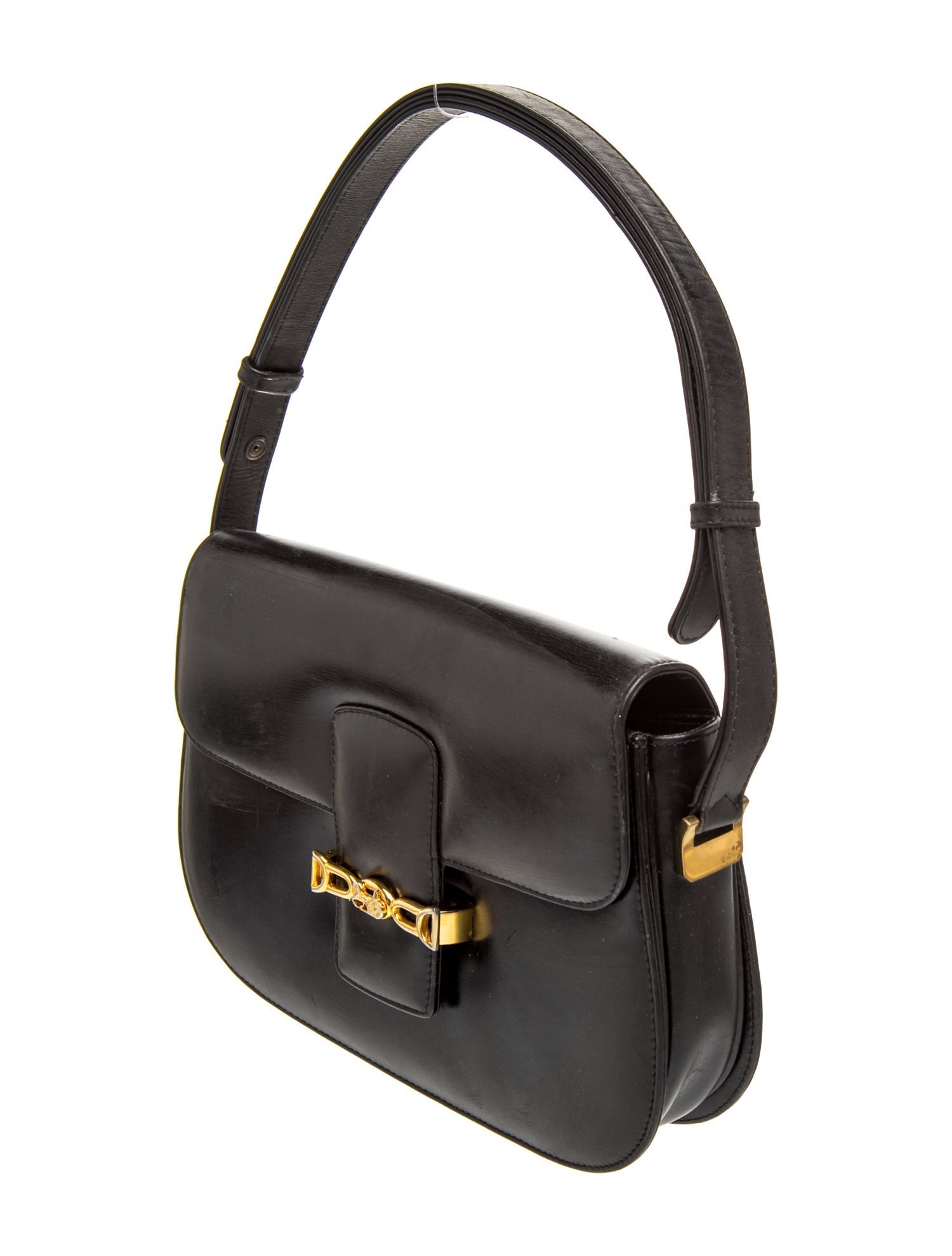 Celine Leather Shoulder Bag Vintage