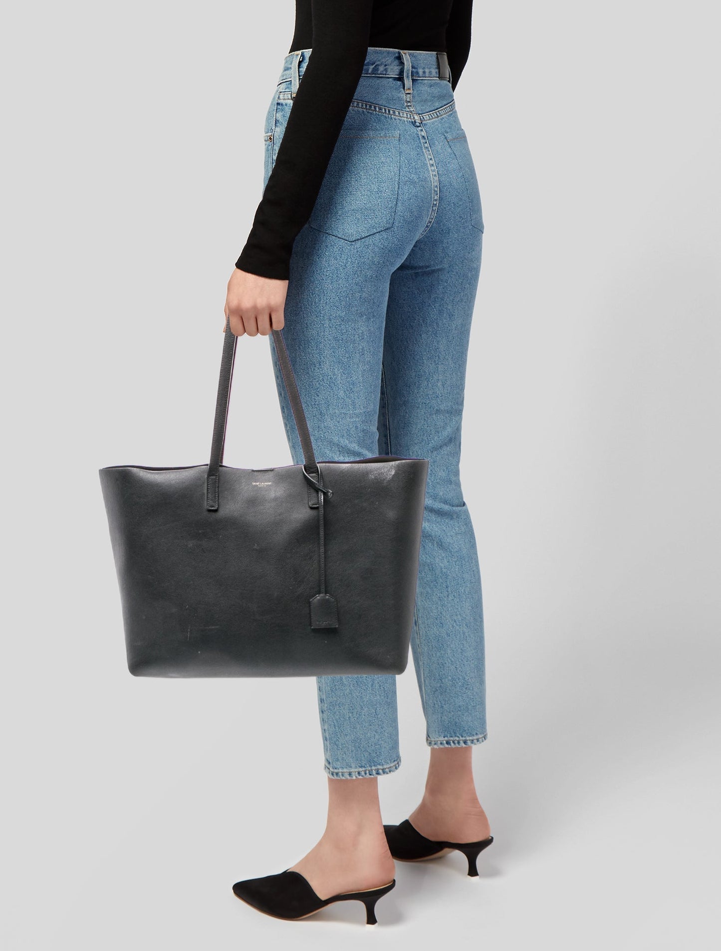 Saint Laurent Leather Tote Large