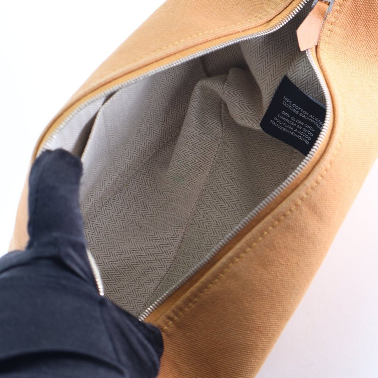Hermès Ocre Canvas Bride-a-Brac Large