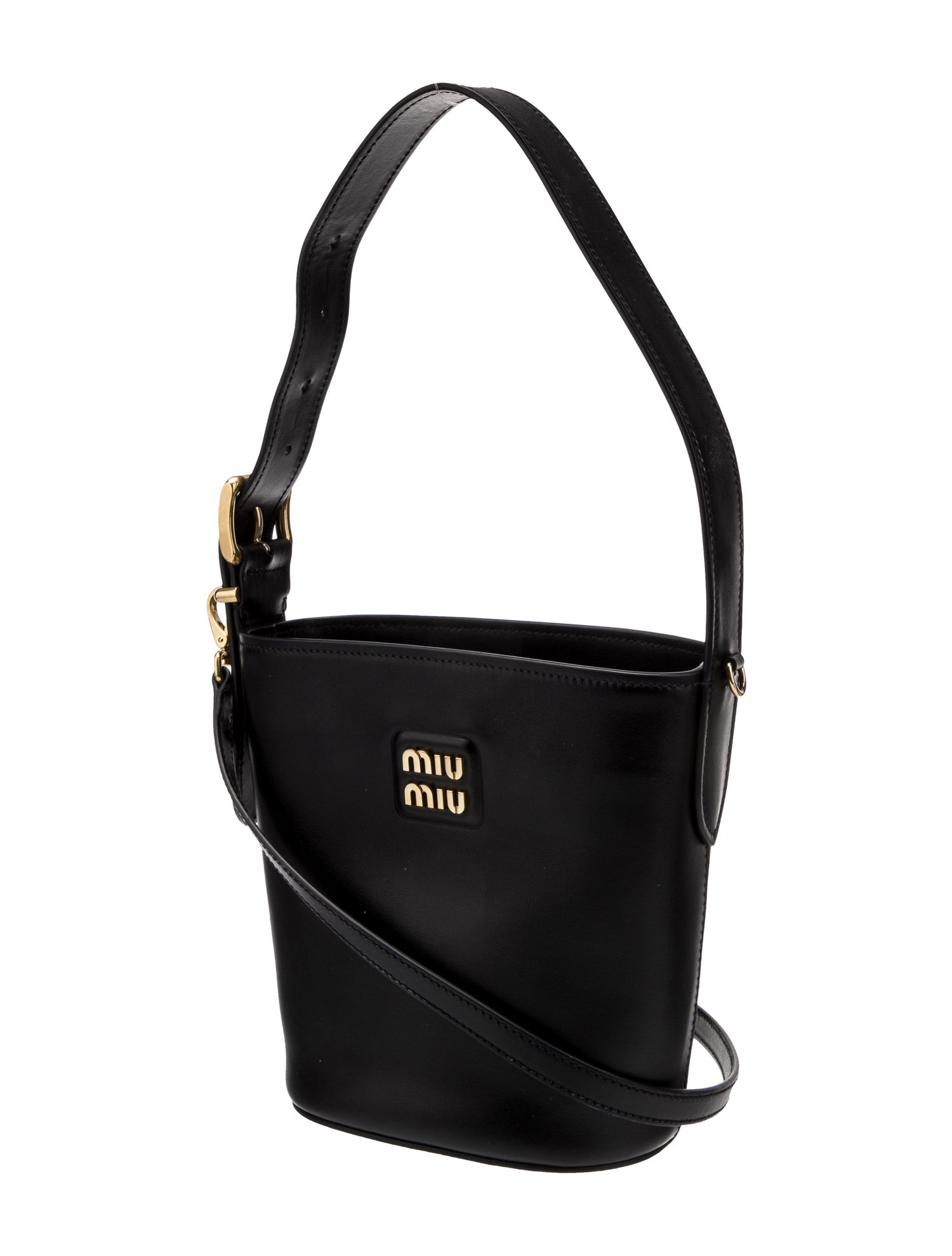 Miu Miu Leather Bucket Bag