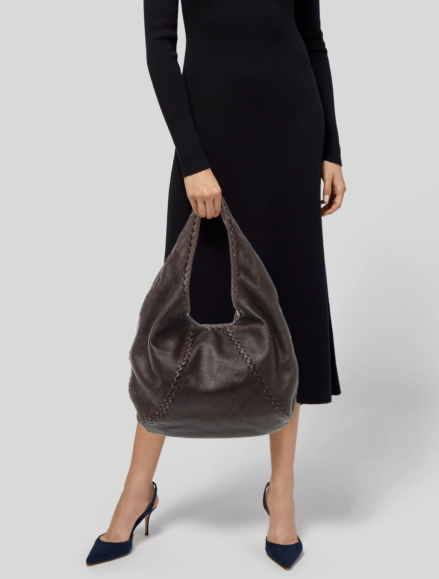 Bottega Veneta Intrecciato Cervo Hobo Vintage