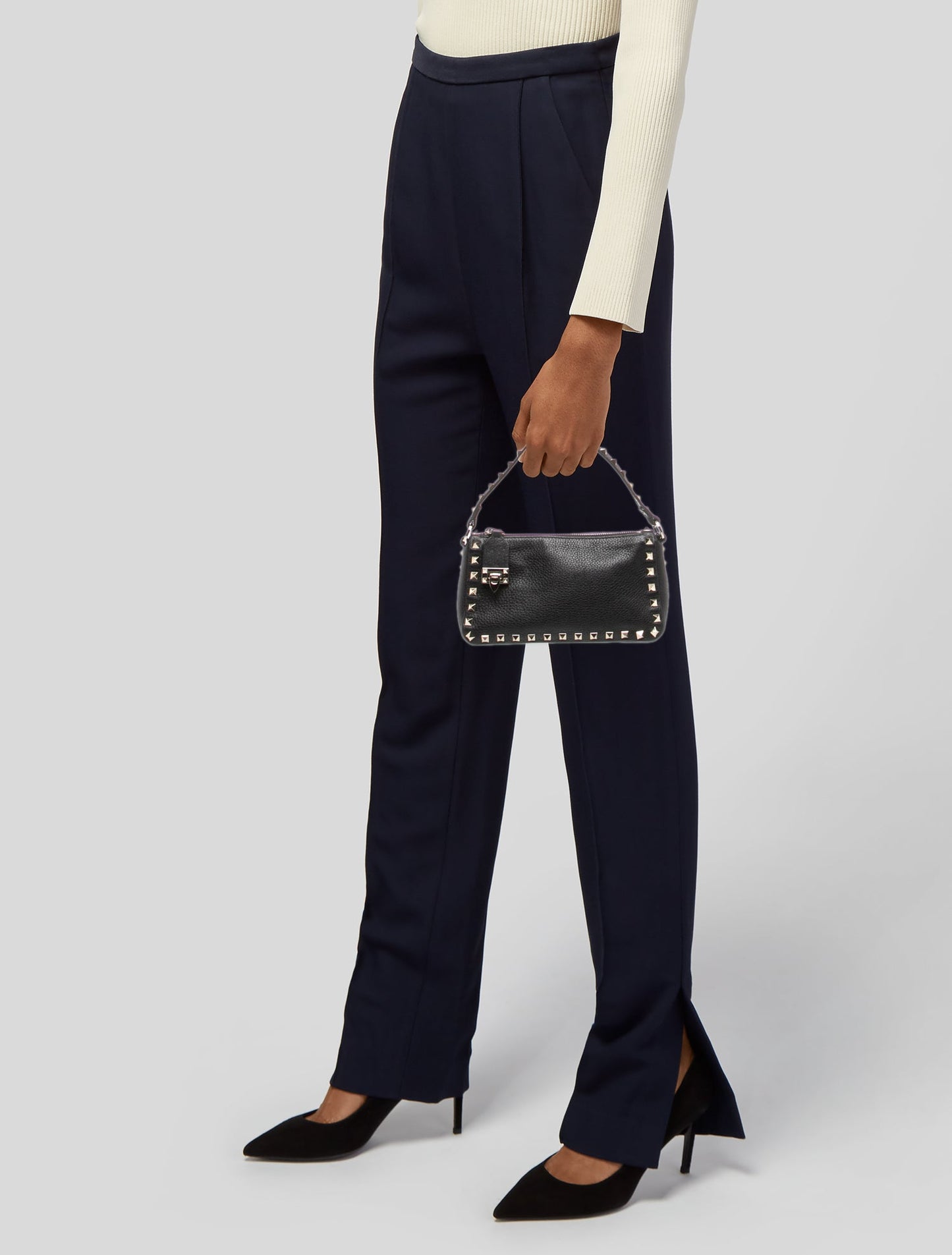 Valentino Rockstud Top Handle Bag