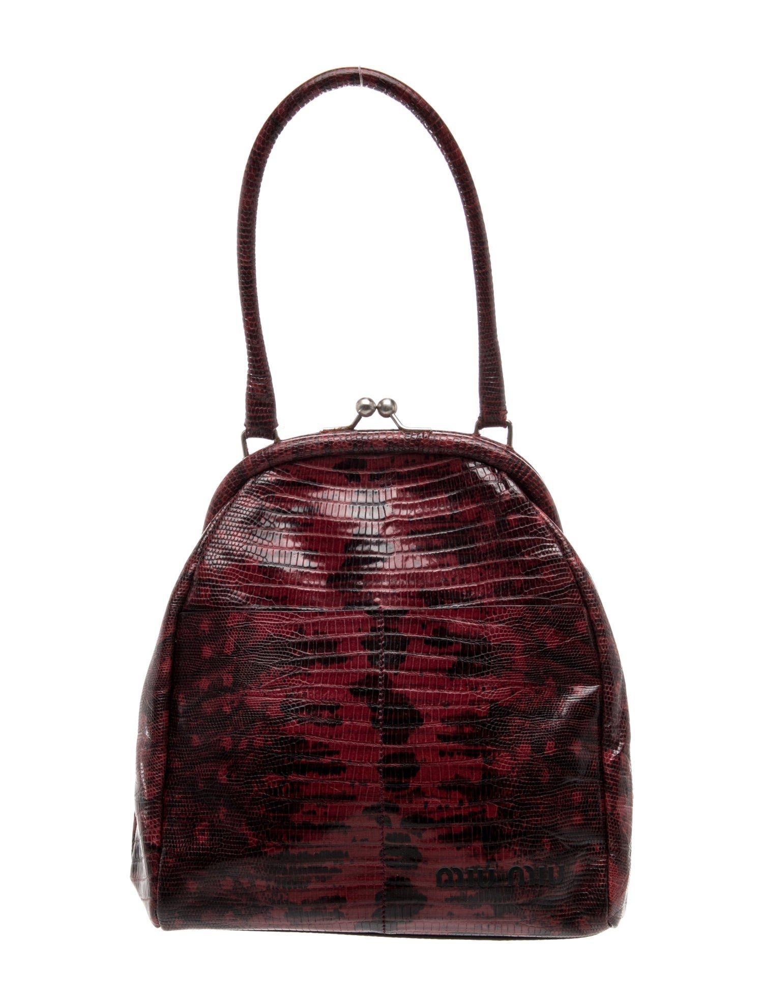 Miu Miu Lizard Top Handle Bag Vintage