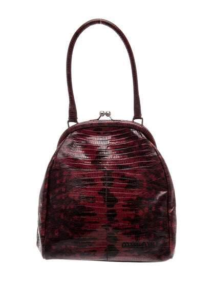 Miu Miu Lizard Top Handle Bag Vintage