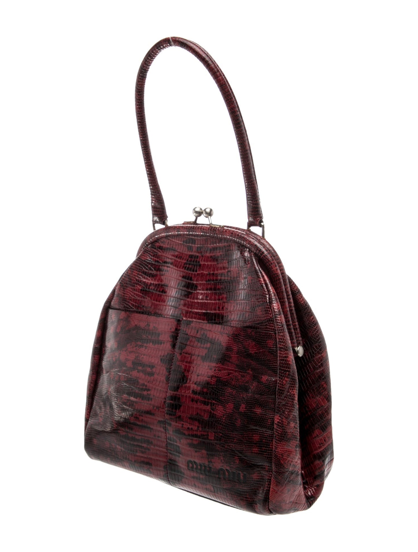 Miu Miu Lizard Top Handle Bag Vintage
