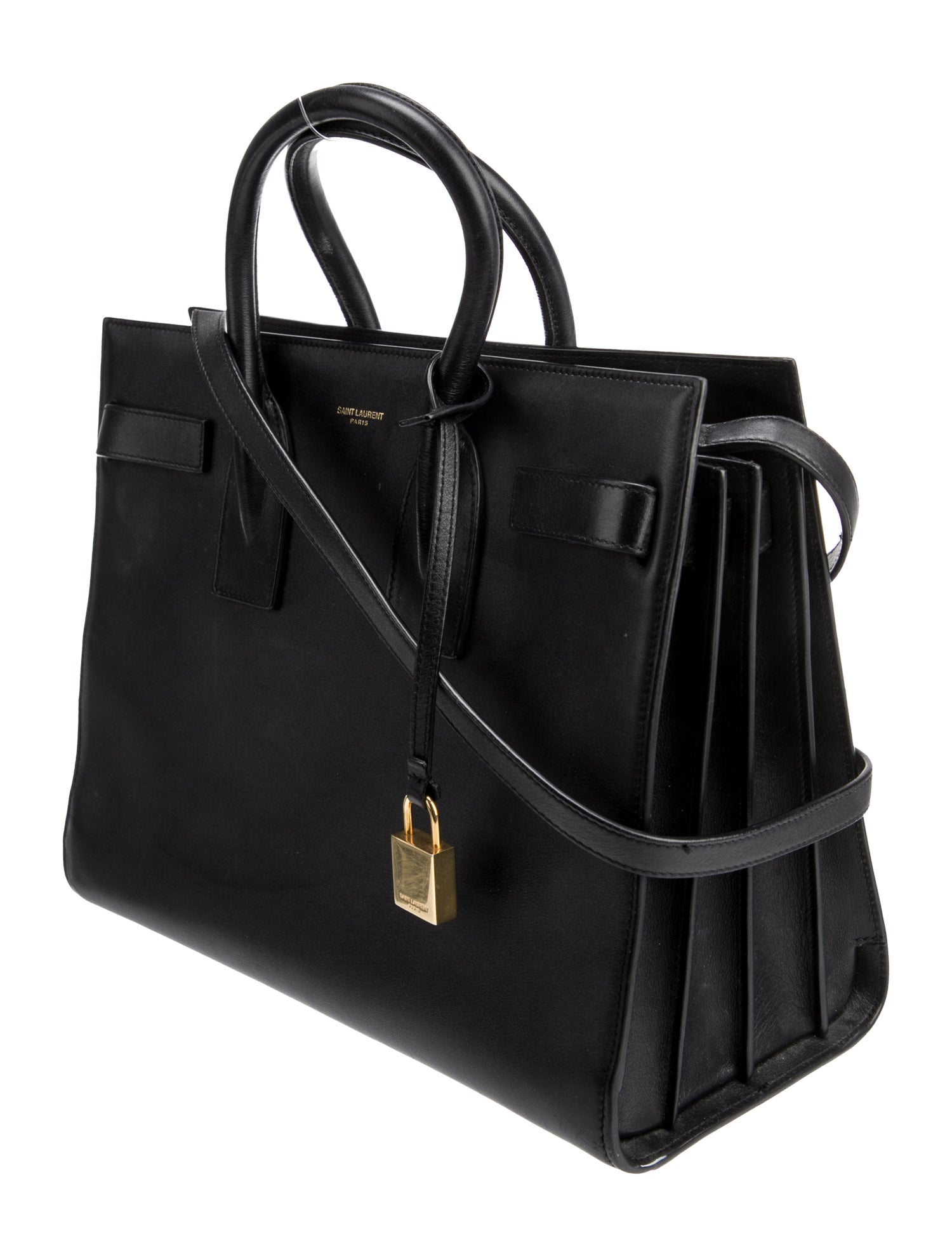 Saint Laurent Leather Sac De Jour