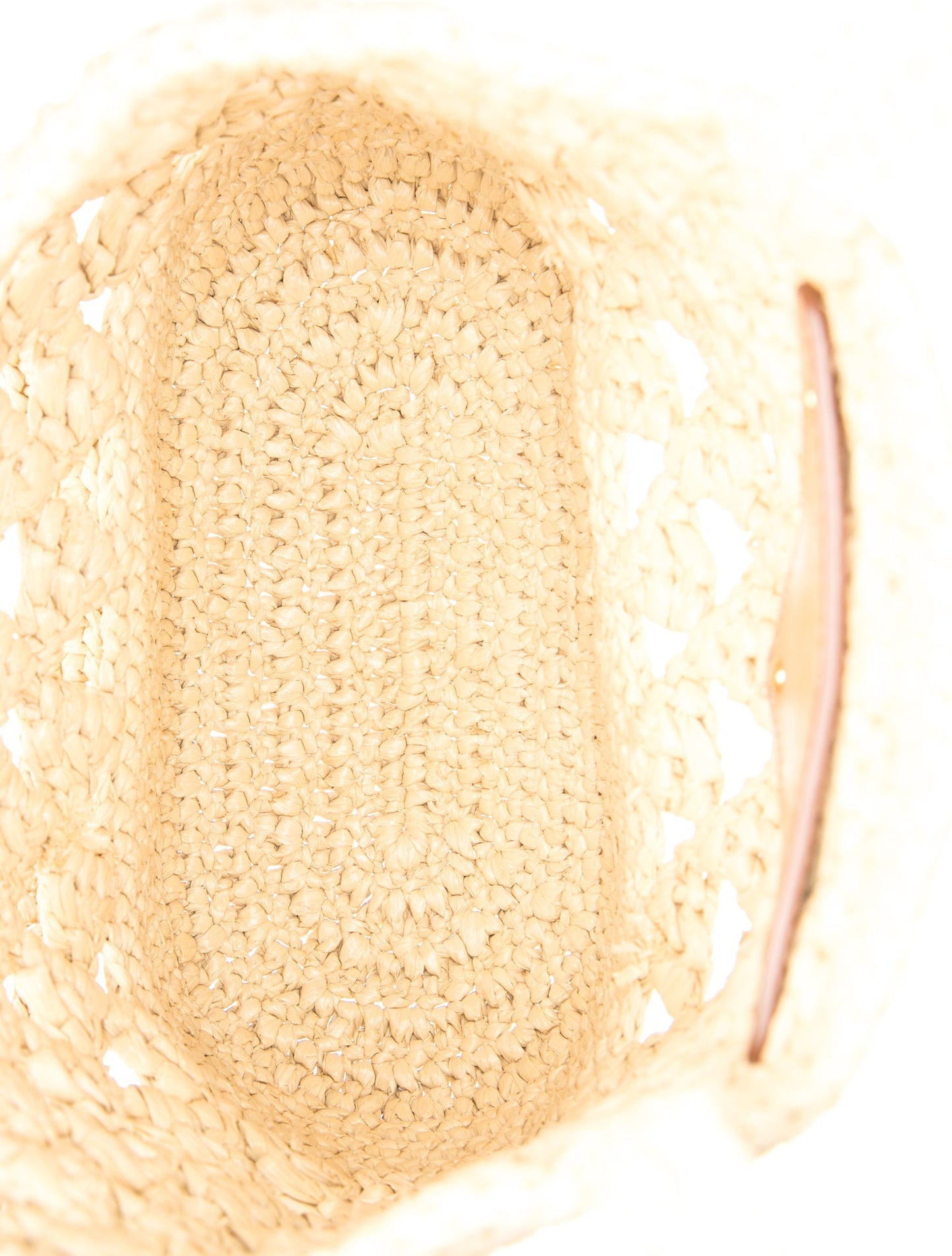 Prada Raffia Grass Raffia Logo Tote Small