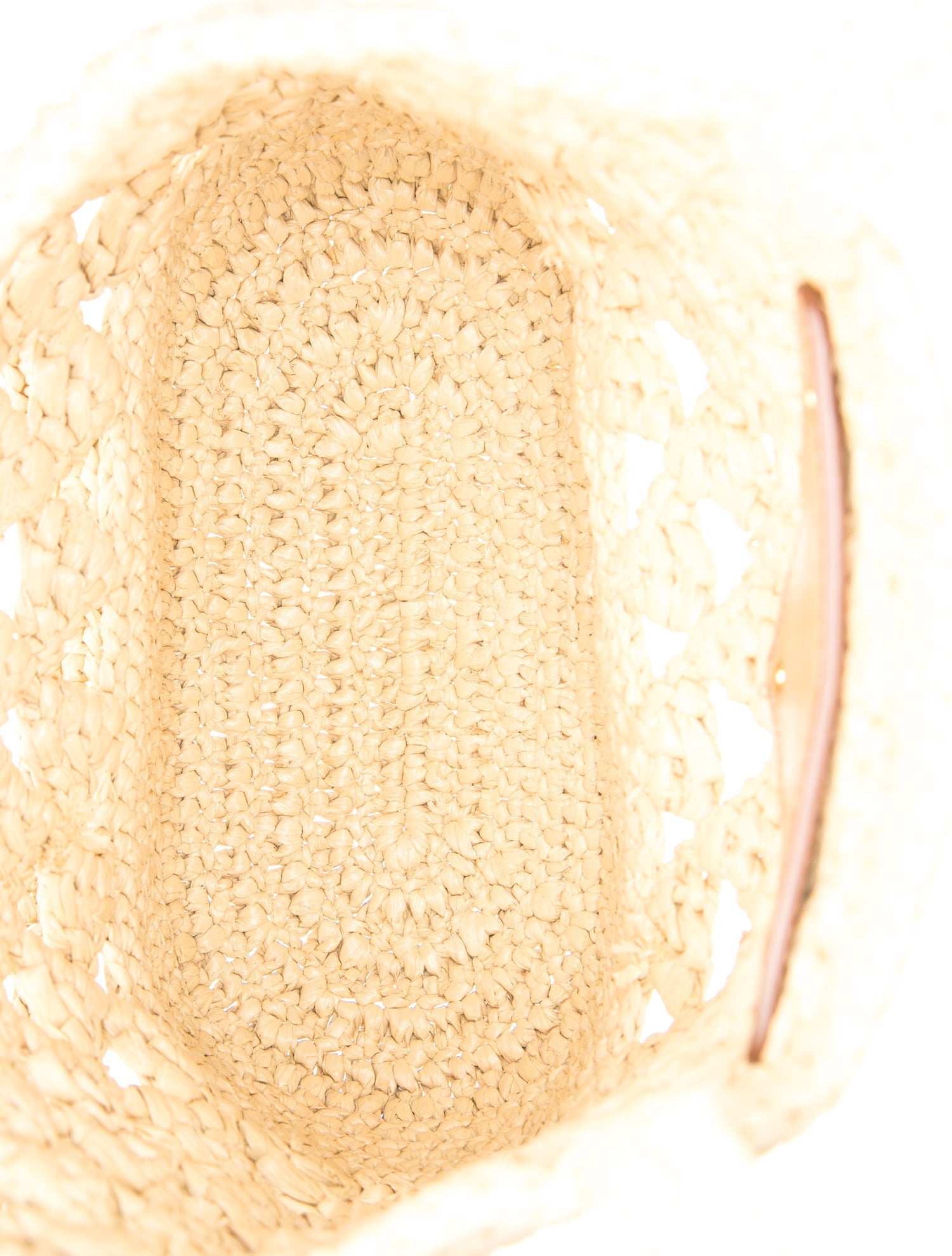 Prada Raffia Grass Raffia Logo Tote Small