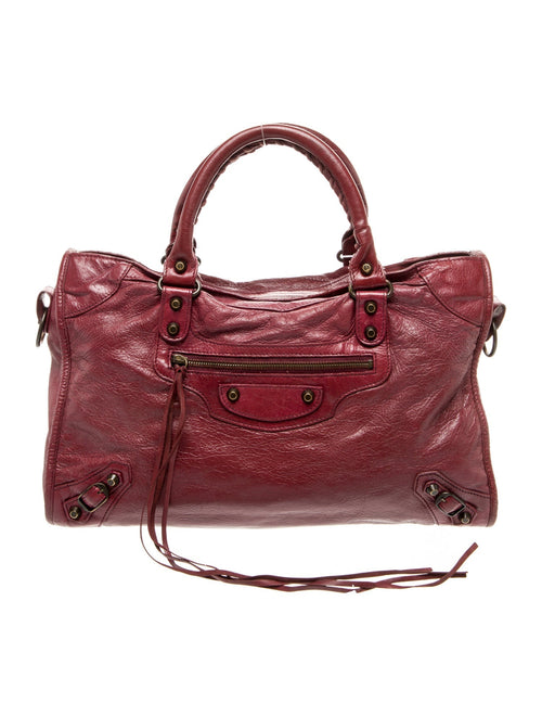 Balenciaga Leather Motocross Classic City Small