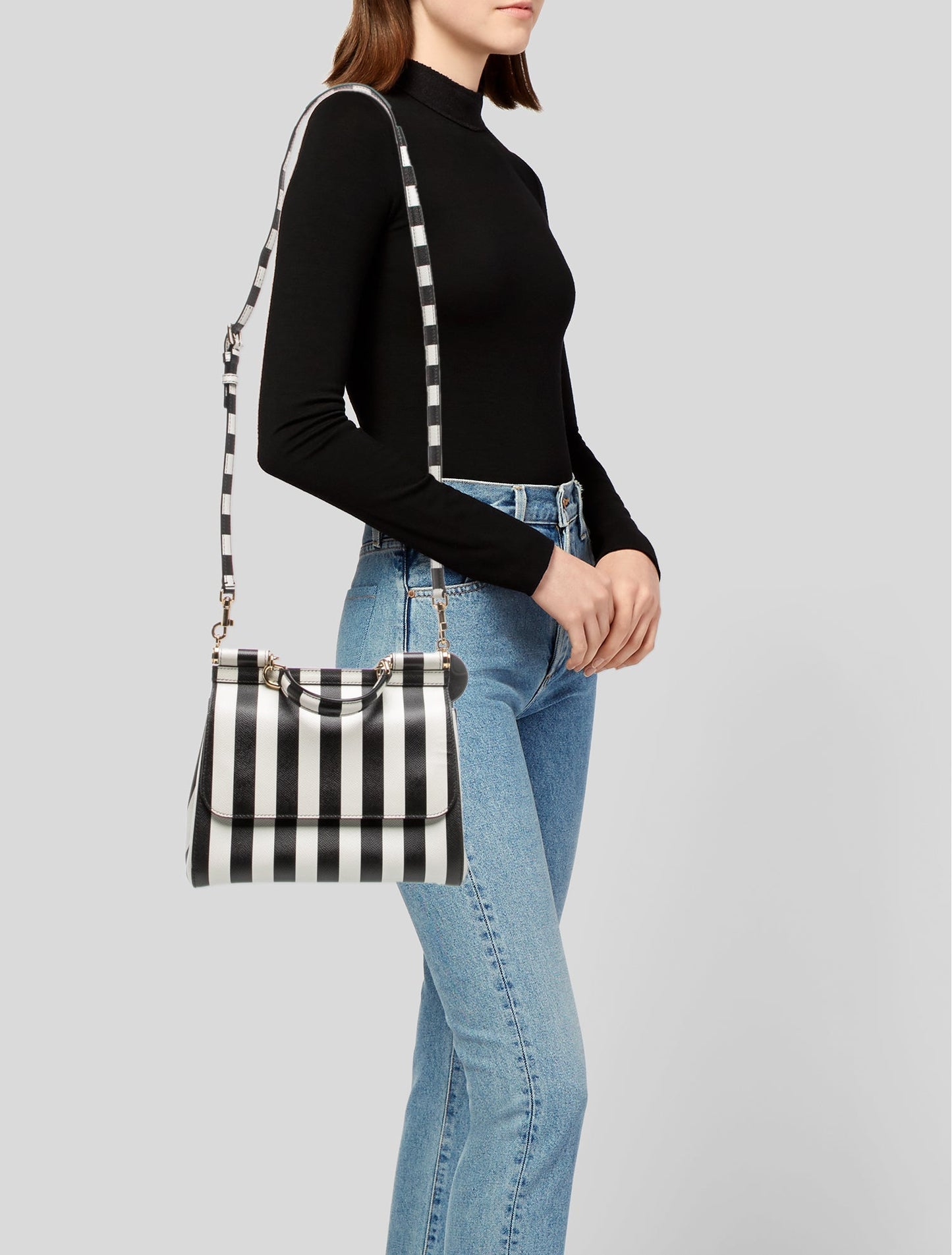 Dolce & Gabbana Leather Top Handle Bag