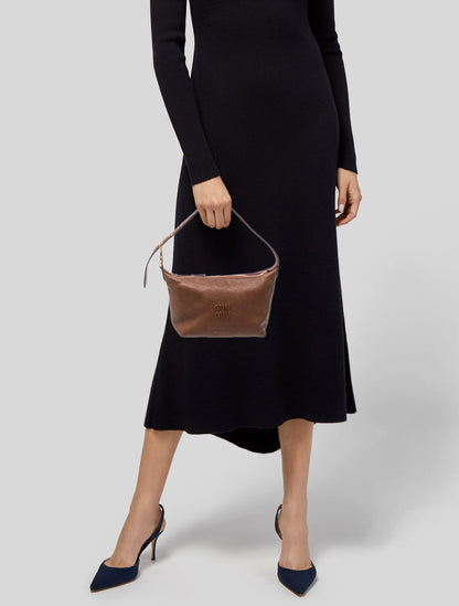 Miu Miu Leather Top Handle Bag
