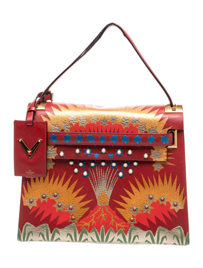 Valentino Rockstud Top Handle Bag