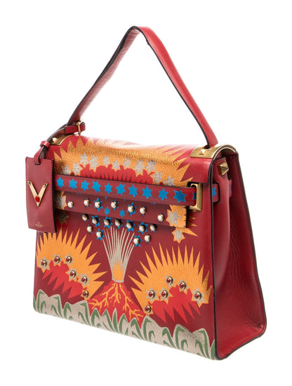Valentino Rockstud Top Handle Bag