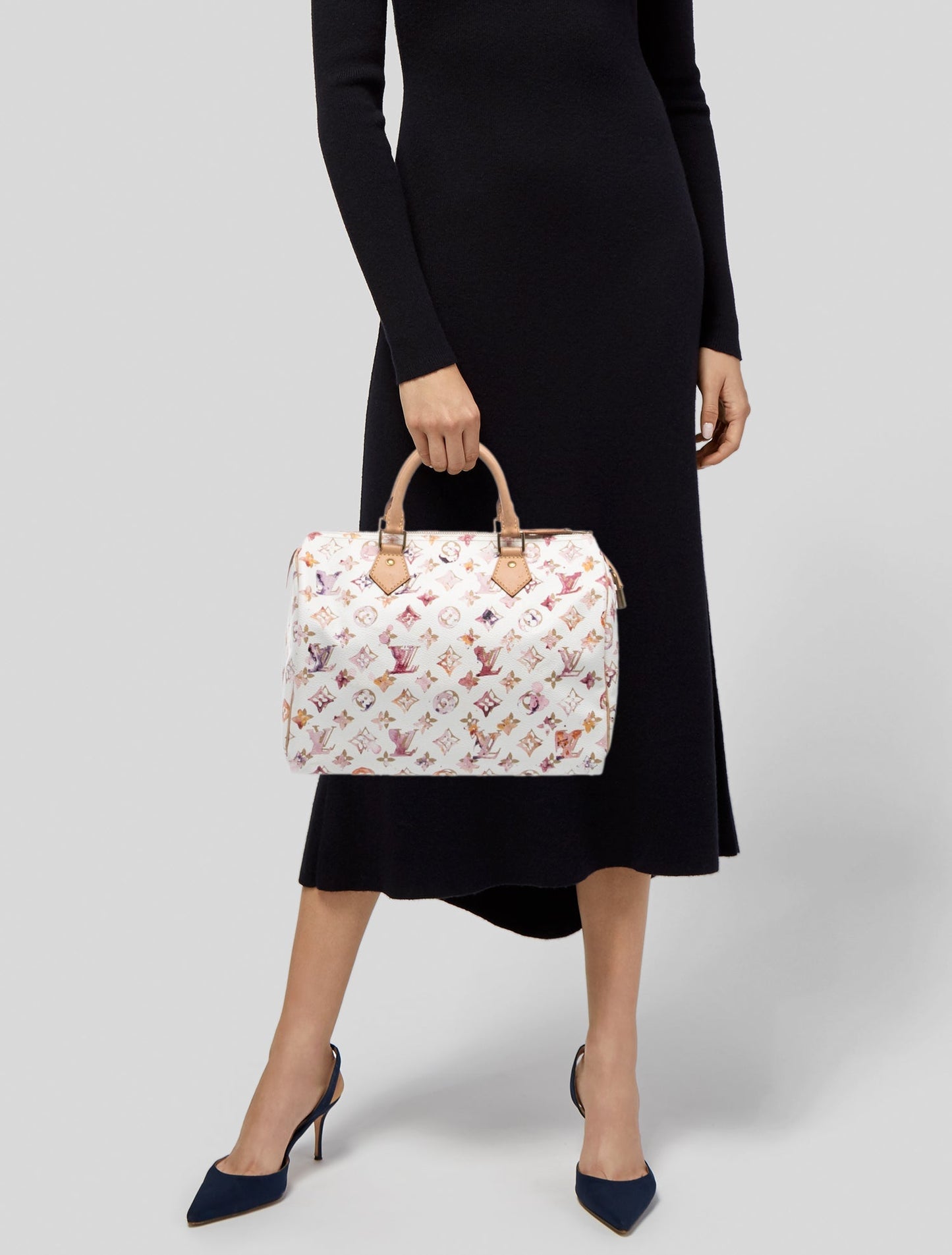 Louis Vuitton Aquarelle Monogram Speedy 35