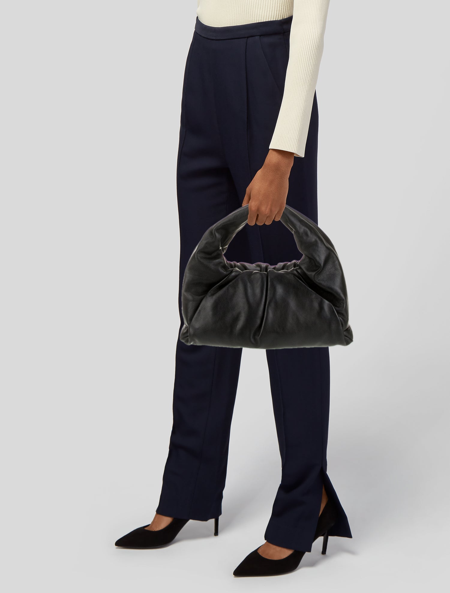 Bottega Veneta Leather Shoulder Pouch