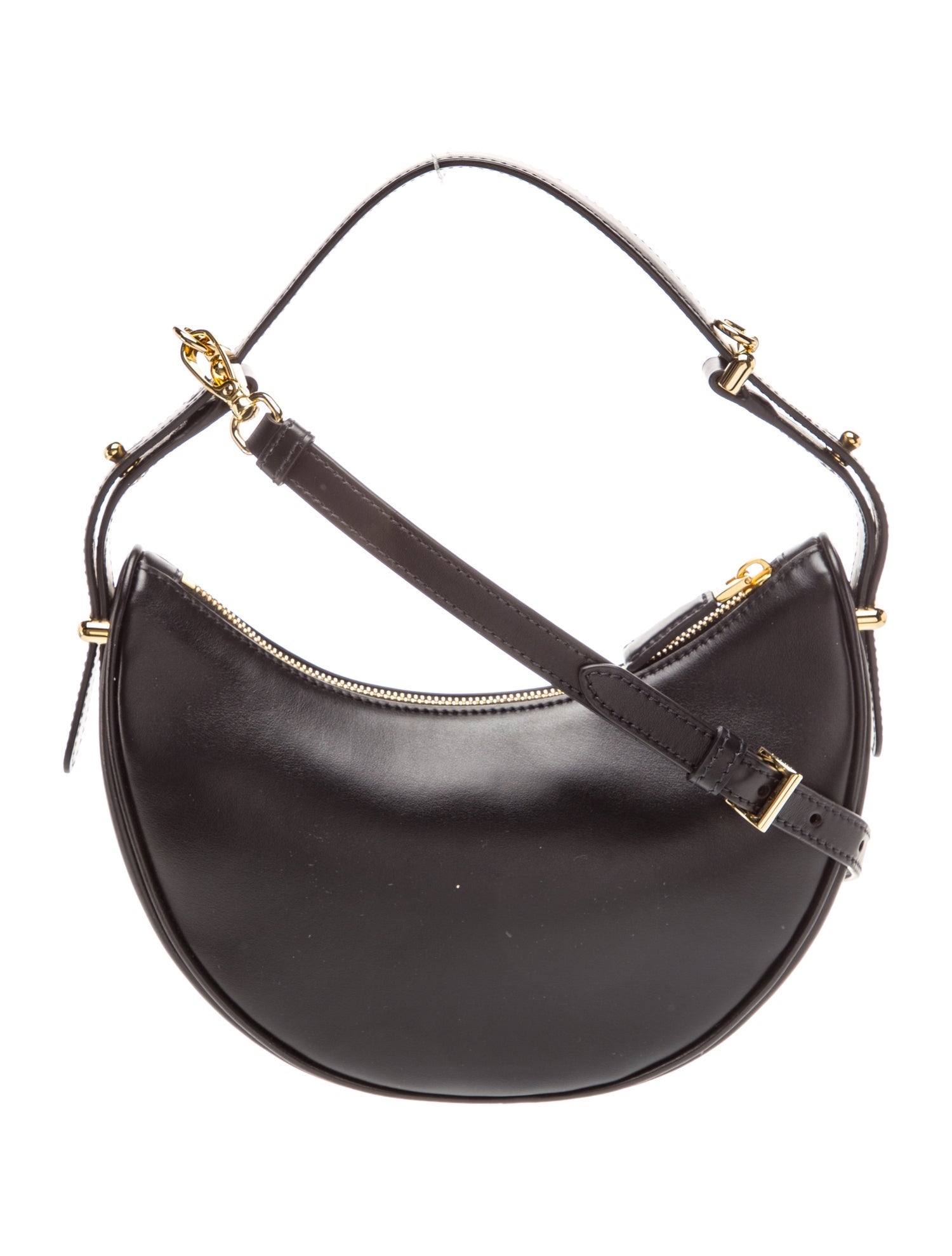 Prada Enameled Metal Triangle Arque Small