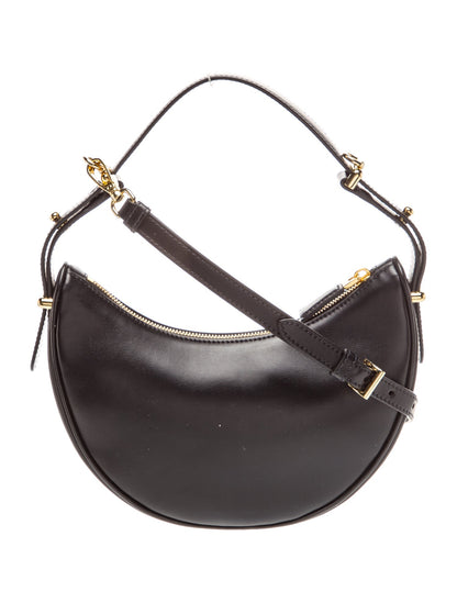 Prada Enameled Metal Triangle Arque Small
