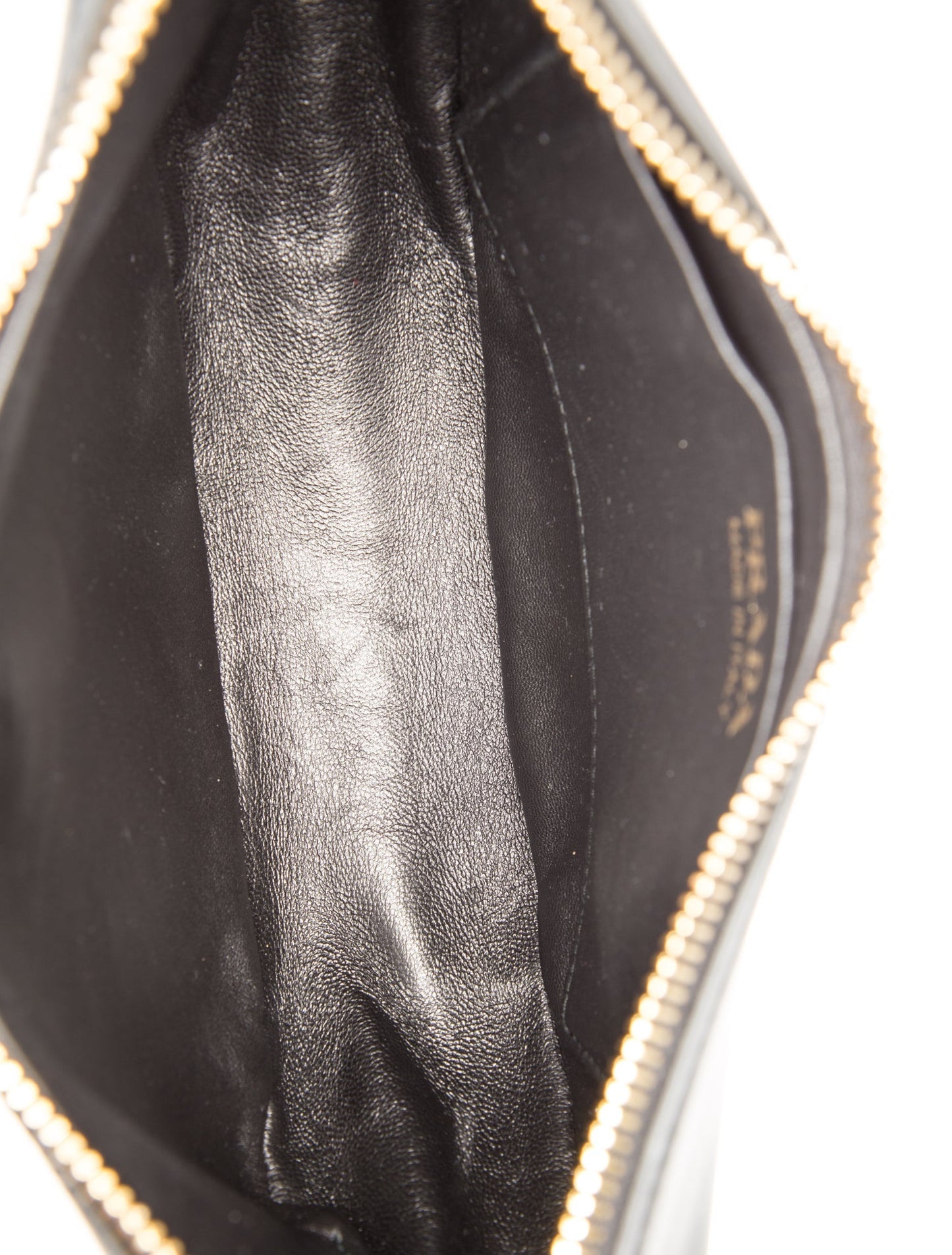 Prada Enameled Metal Triangle Arque Small