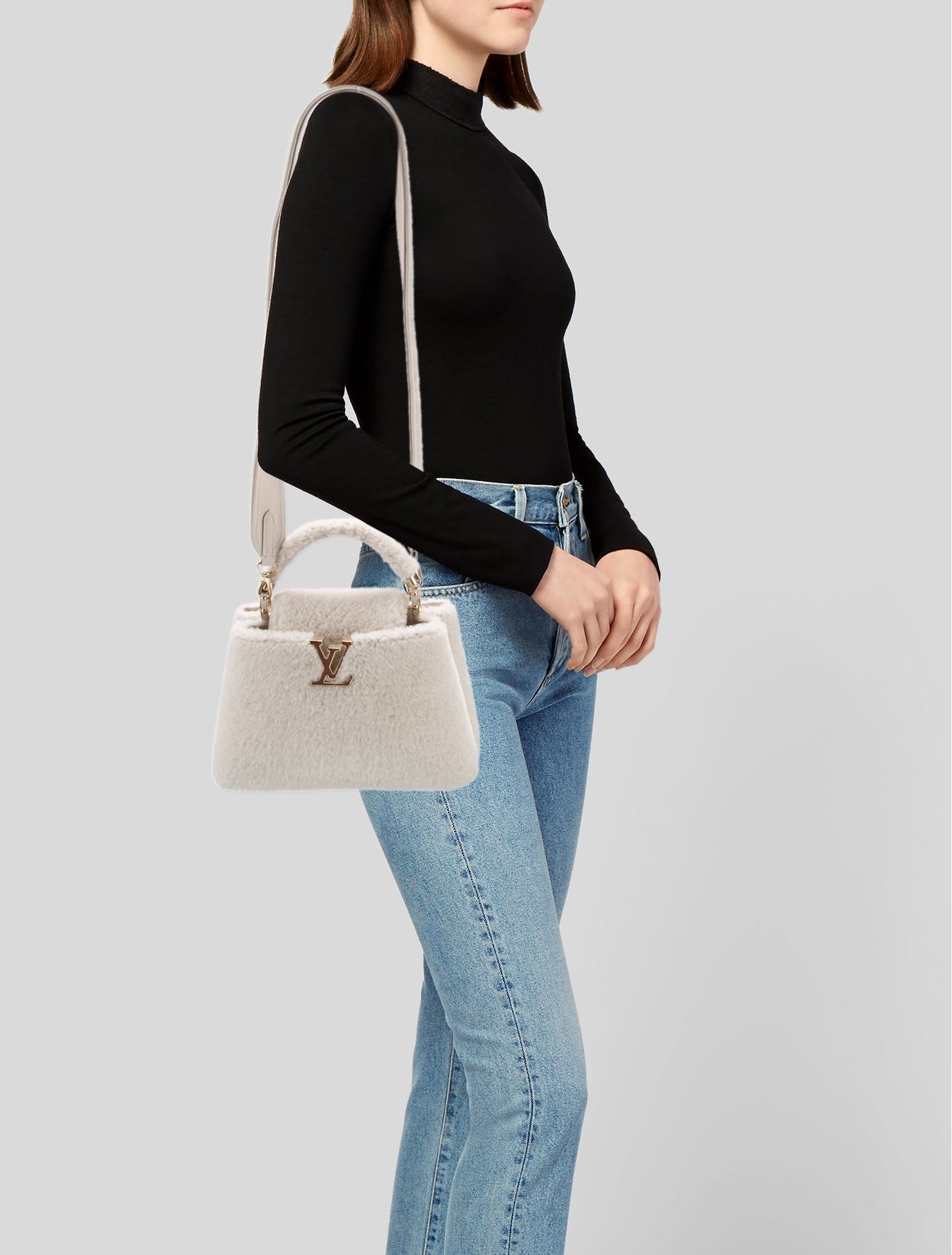 Louis Vuitton Shearling Capucines BB