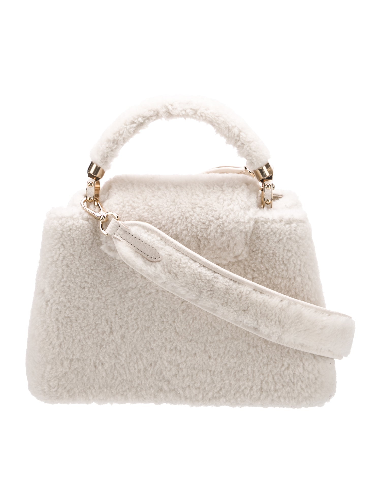 Louis Vuitton Shearling Capucines BB