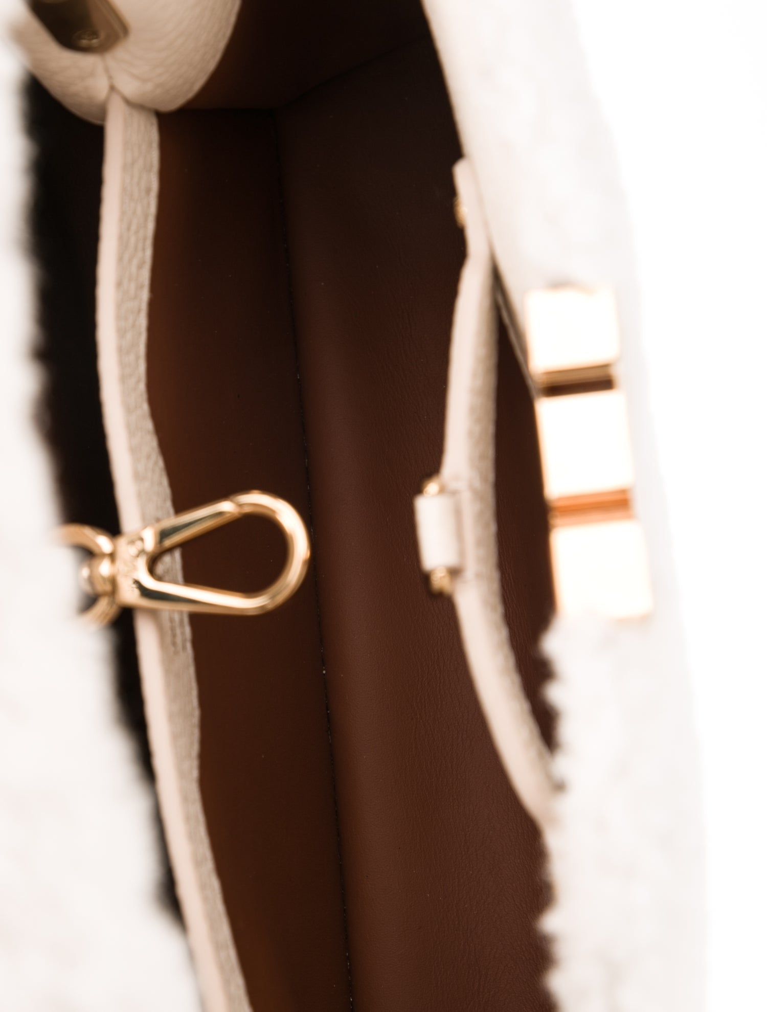 Louis Vuitton Shearling Capucines BB