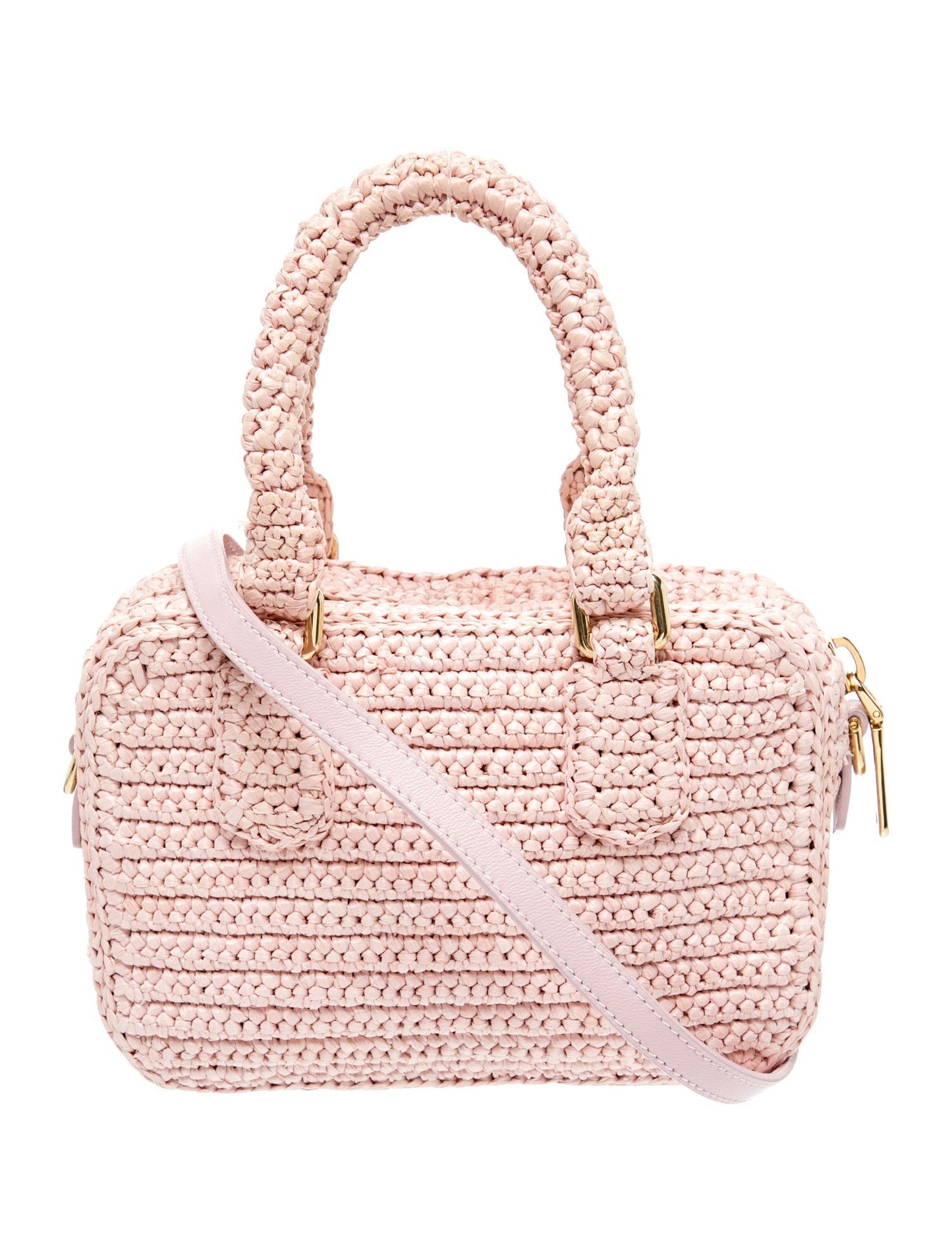Miu Miu Raffia Raffia Handbag