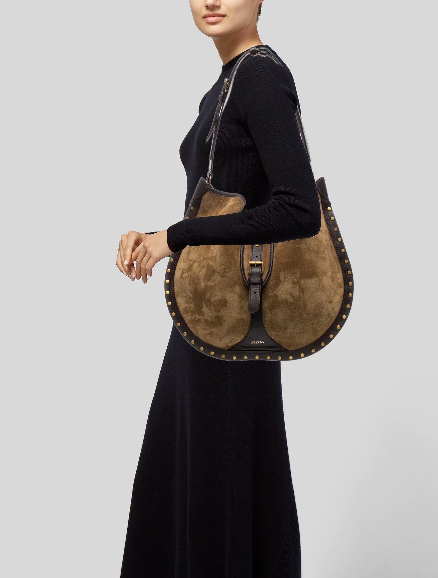 Isabel Marant Suede Oskan Hobo Soft Bag