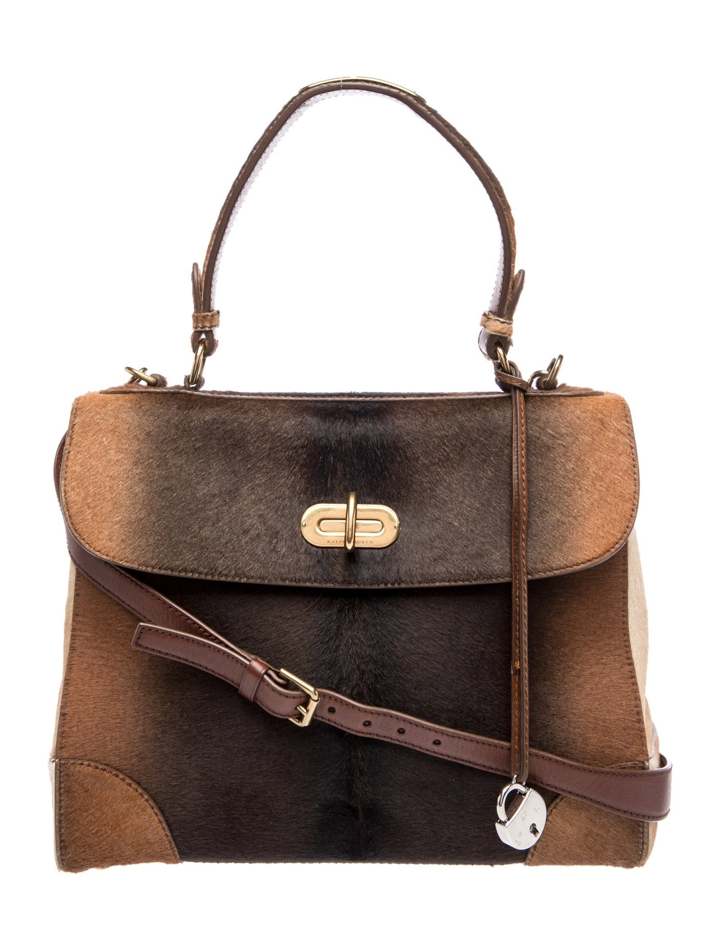 Ralph Lauren Calf Hair Top Handle Bag