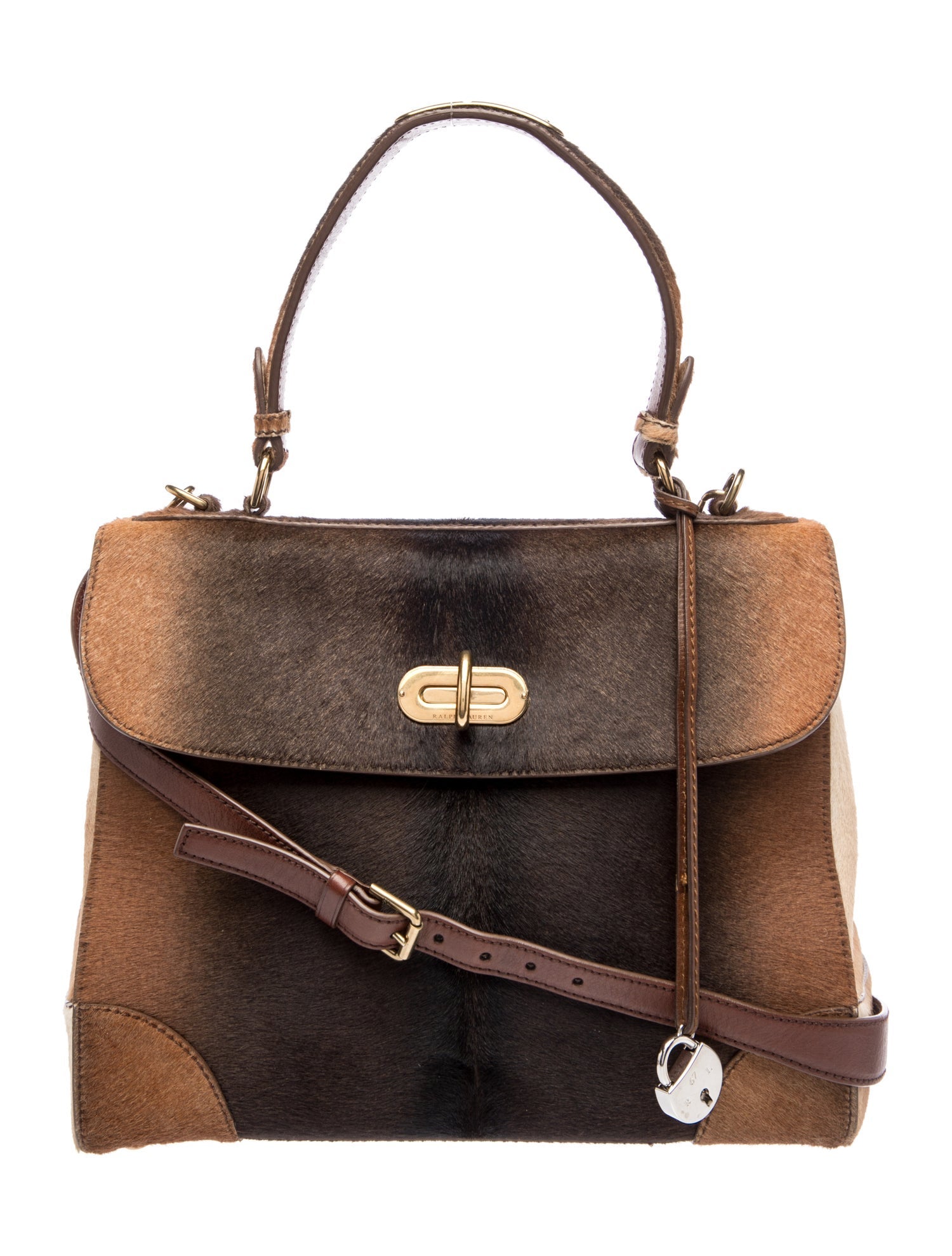 Ralph Lauren Calf Hair Top Handle Bag