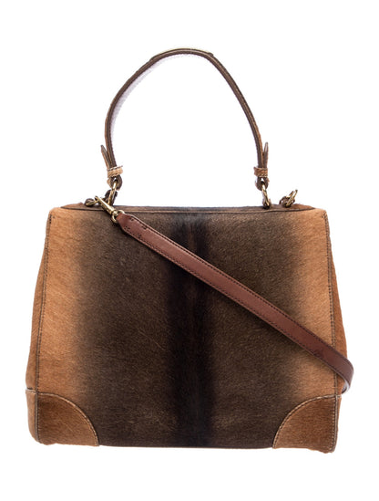 Ralph Lauren Calf Hair Top Handle Bag