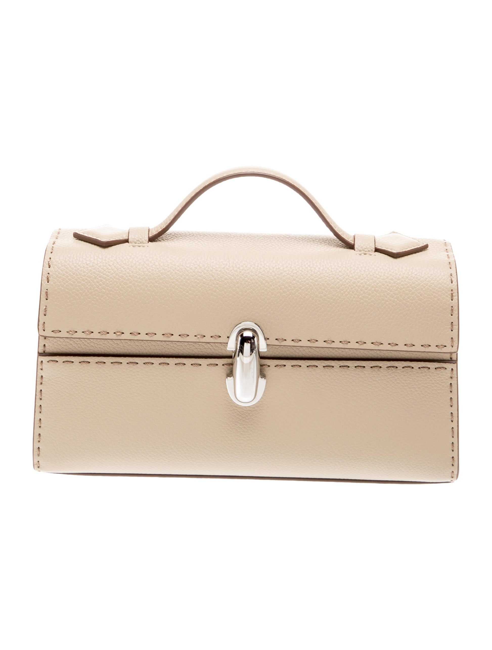 Savette Leather Top Handle Bag