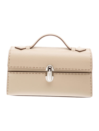Savette Leather Top Handle Bag