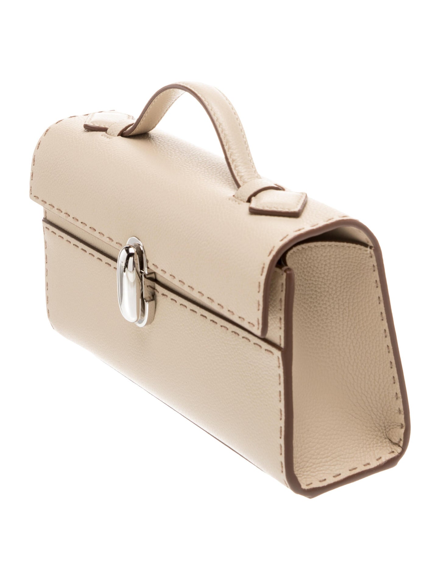 Savette Leather Top Handle Bag