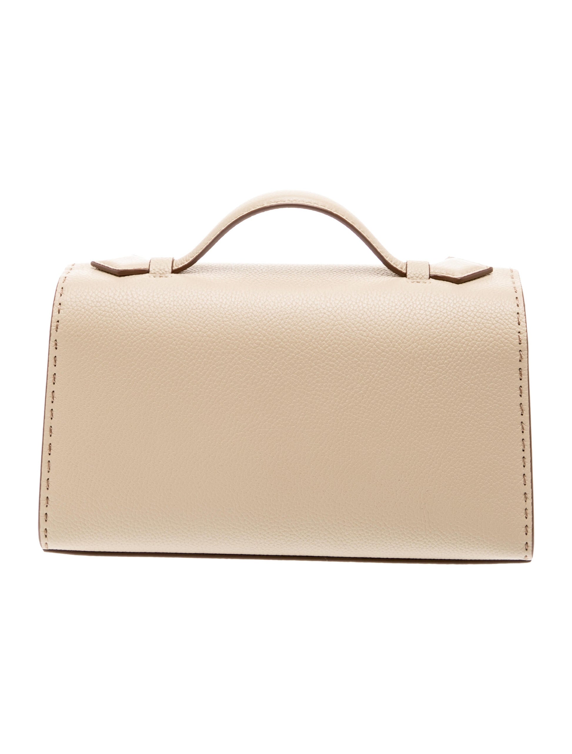 Savette Leather Top Handle Bag