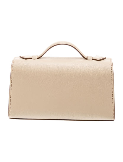 Savette Leather Top Handle Bag