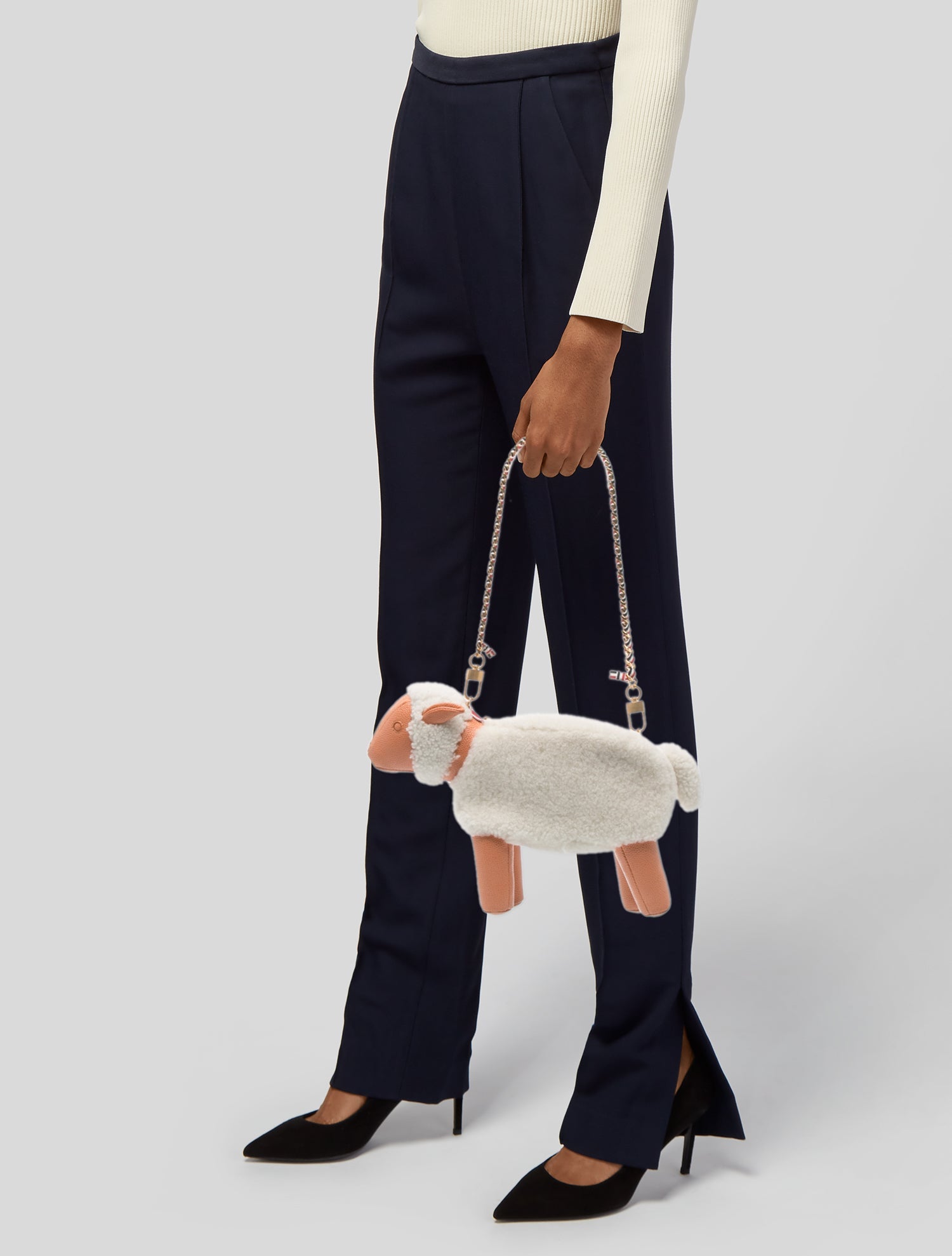 Thom Browne Leather Shoulder Bag