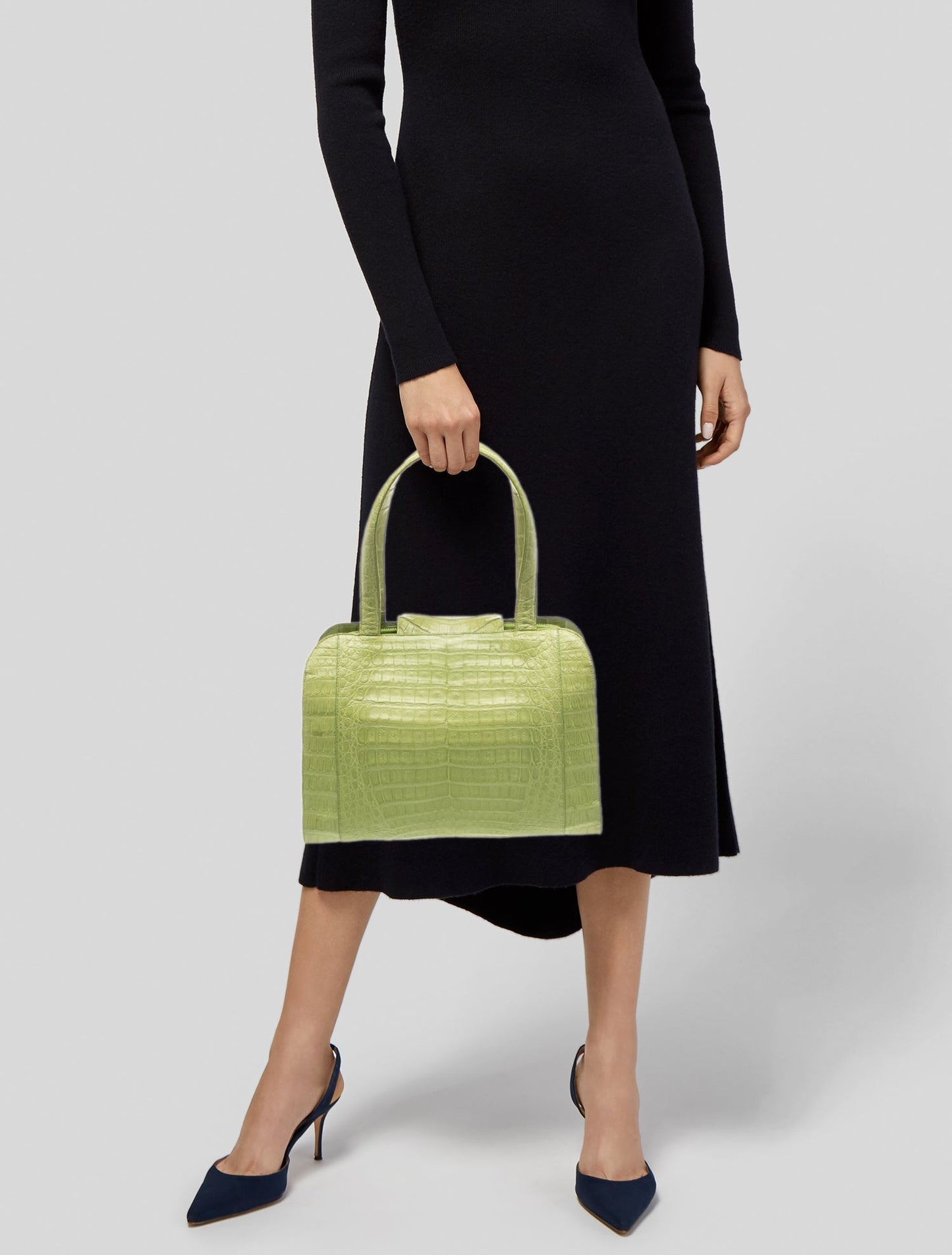Nancy Gonzalez Crocodile Top Handle Bag w/ Tags