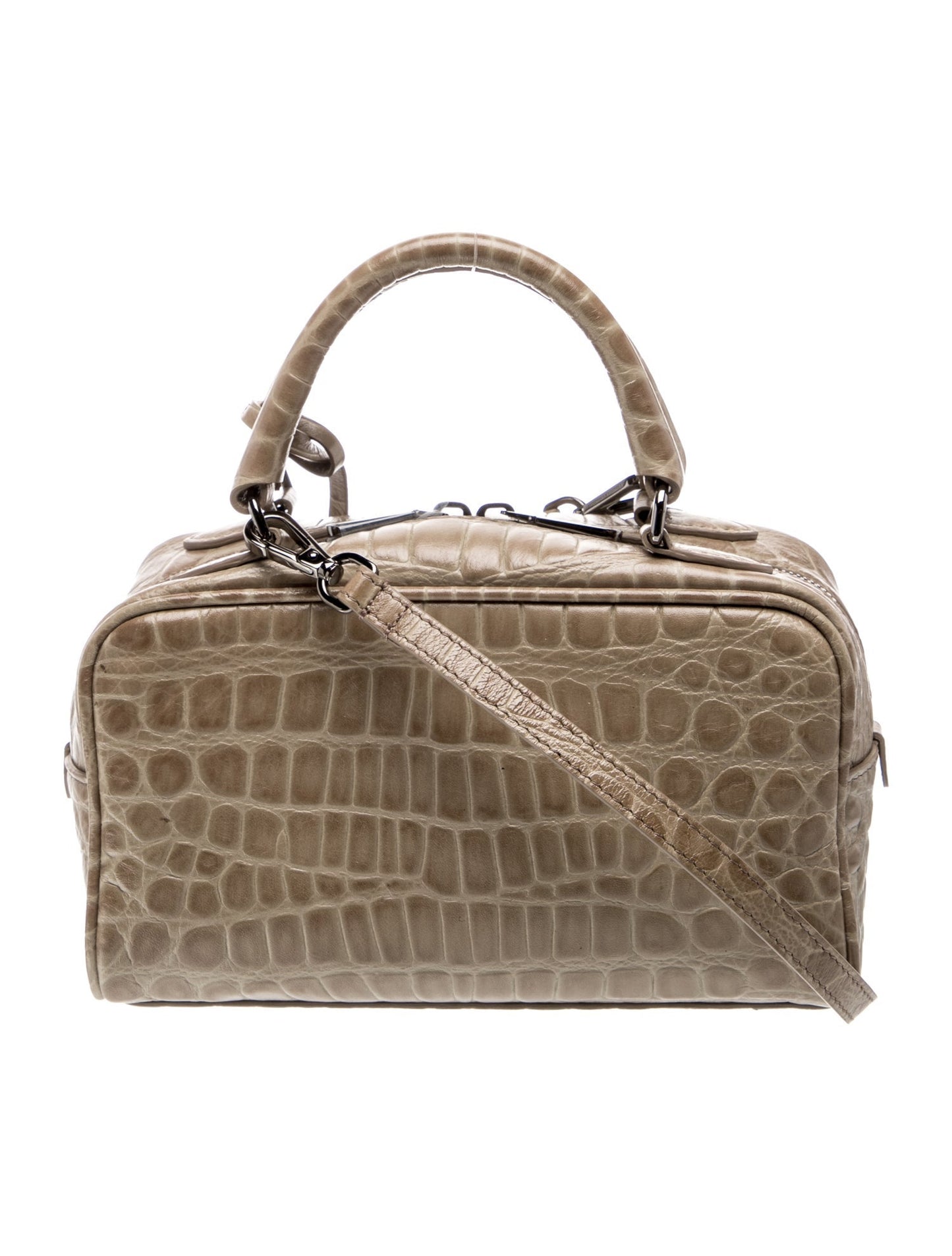 Brunello Cucinelli Embossed Leather Top Handle Bag w/ Tags
