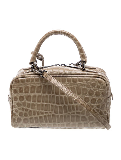 Brunello Cucinelli Embossed Leather Top Handle Bag w/ Tags
